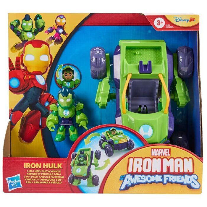 Marvel Iron Man ve Muhteşem Arkadaşları Hulk 2'si 1 Arada Araç Seti G1475