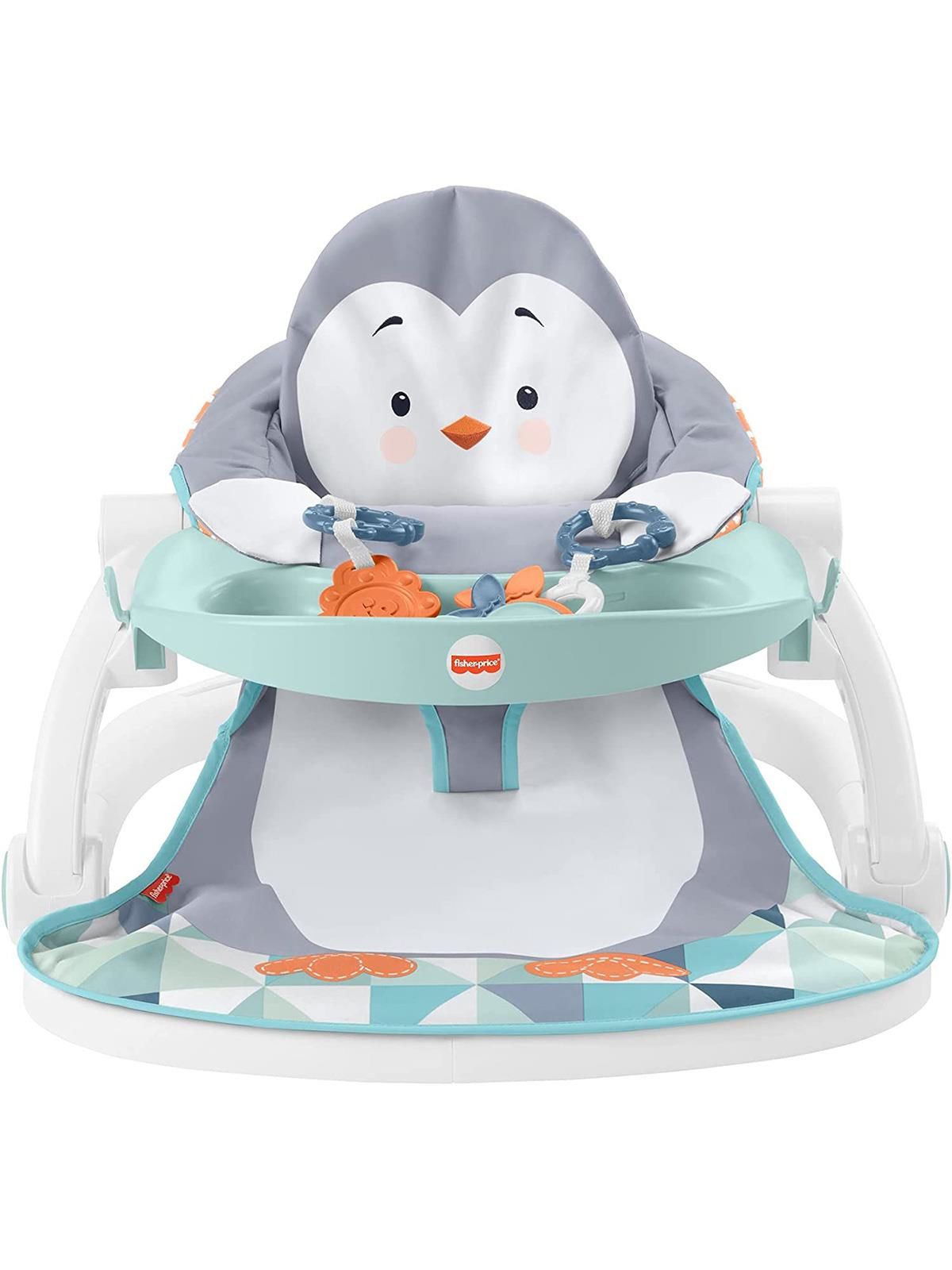 Fisher-Price Tepsili Ana Kucağı - Penguen Adası, Mama Tepsisi ve Oyuncakları ile Hayvan Temalı Taşınabilir Ana Kucağı HBF27