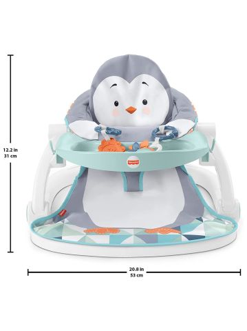 Fisher-Price Tepsili Ana Kucağı - Penguen Adası, Mama Tepsisi ve Oyuncakları ile Hayvan Temalı Taşınabilir Ana Kucağı HBF27