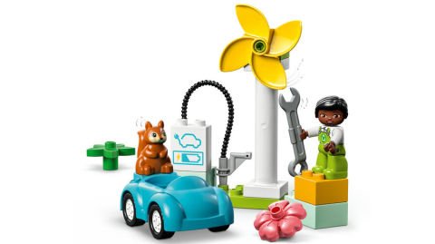 LEGO DUPLO Kasabası Rüzgar Türbini ve Elektrikli Araba 10985