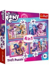 Trefl Çoçuk Colorful Ponıes 4 In 1 Puzzle