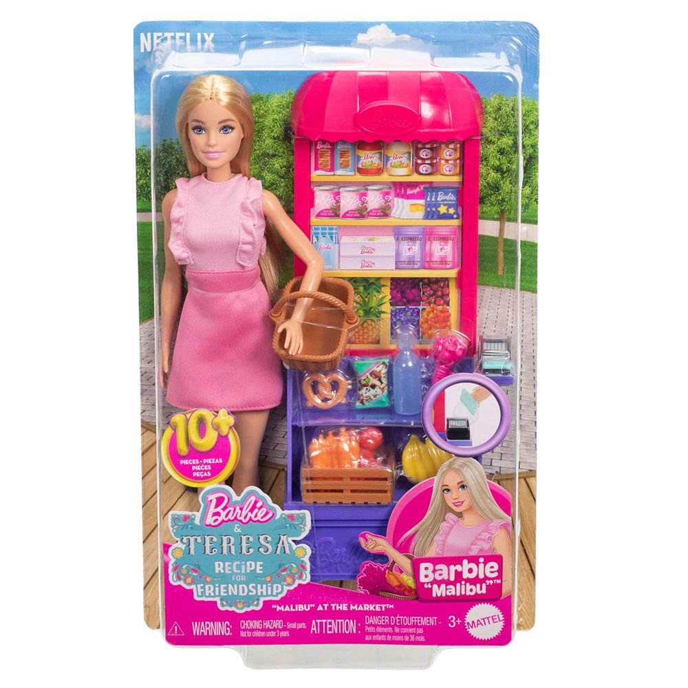 Barbie And Teresa Recipe For Friendship Malibu Markette Bebek Ve Oyun Seti JCT05
