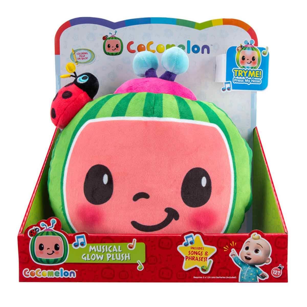 Sesli ve Işıklı Cocomelon Karpuz Peluş 25 cm CCM45000