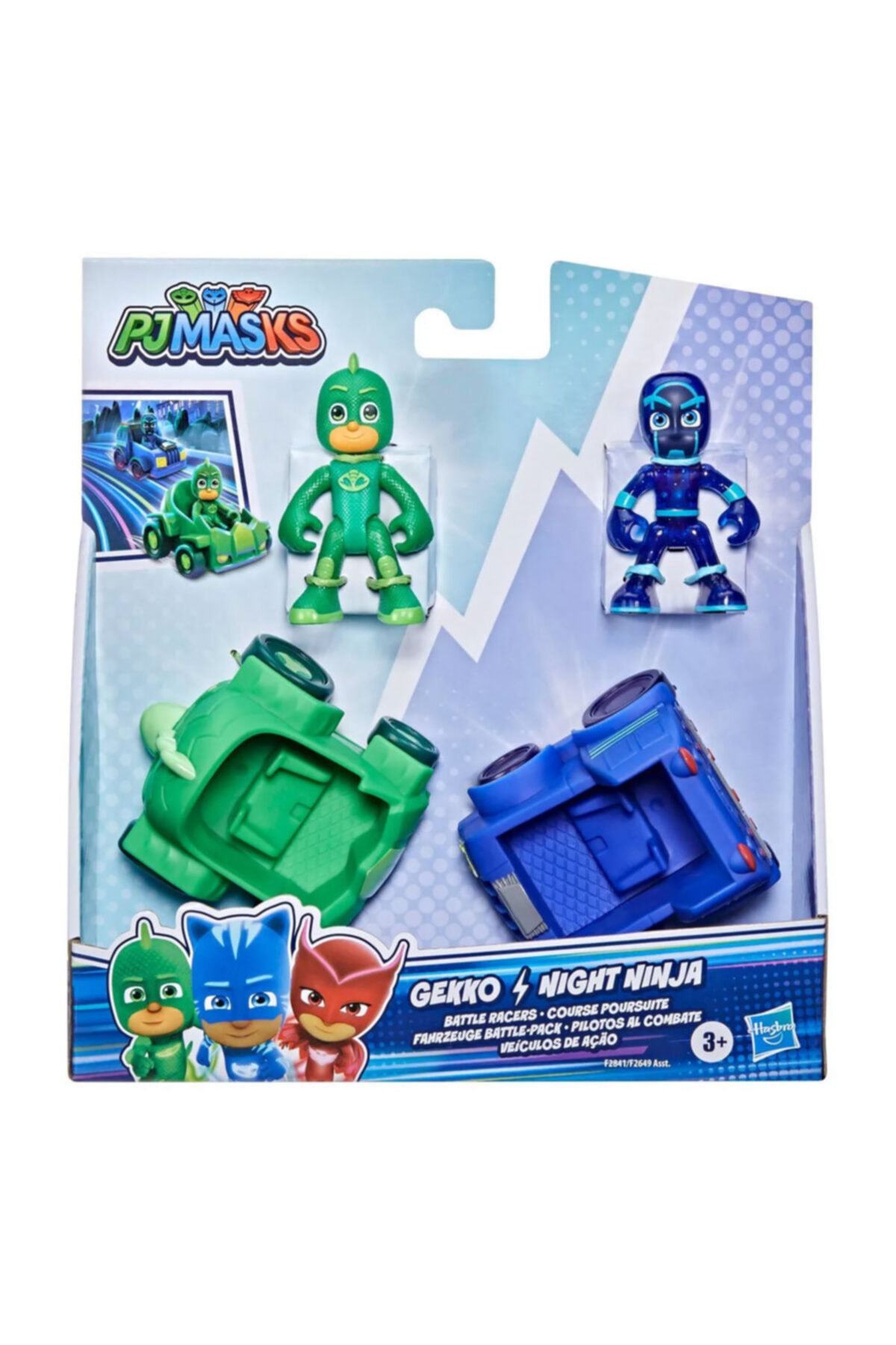 Pj Maskeliler 2'li Figür Ve Araç Seti Gekko-night Ninja F2649-F2841