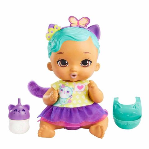 My Garden Baby Yavru Kedi Bebeğimin Bakım Zamanı: Mavi Saçlı Bebek HHL22