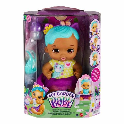 My Garden Baby Yavru Kedi Bebeğimin Bakım Zamanı: Mavi Saçlı Bebek HHL22