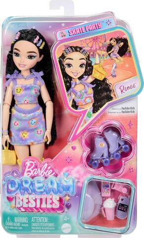 Barbie Dream Besties Paten Partisi Rene Bebek ve Aksesuarları Rene JFX99