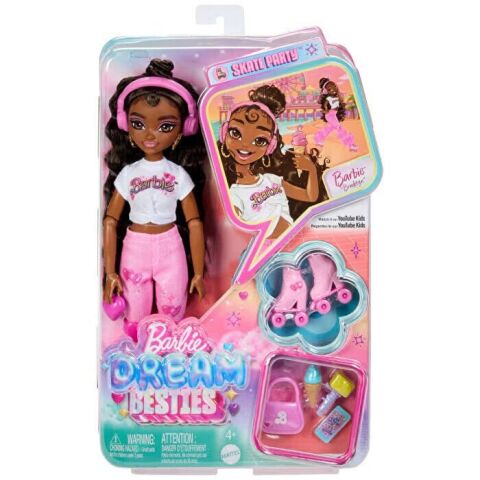 Barbie Dream Besties Paten Partisi Brooklyn Bebek ve Aksesuarları JFX97
