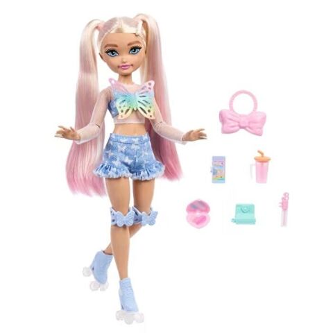 Barbie Dream Besties Paten Partisi Malibu Bebek ve Aksesuarları JFX96