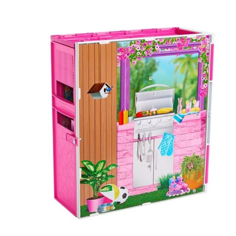 Barbie Portatif Tatil Evi Bebek ve Oyun Seti HRJ77