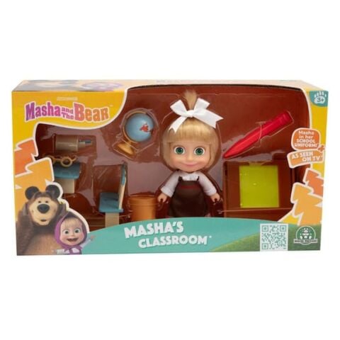 Masha ve Koca Ayı 12 cm Bebek Okul Oyun Seti MHA07000