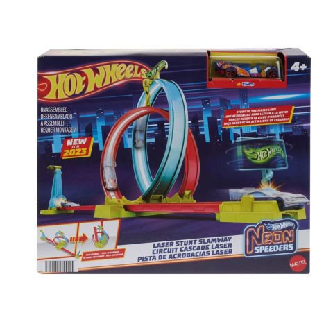 Hot Wheels Neon Yarışlar Çifte Çemberde Yarış Seti HPC05