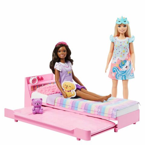 My First Barbie İlk Barbie Bebeğim Barbie'nin Yatağı Oyun Seti HMM64