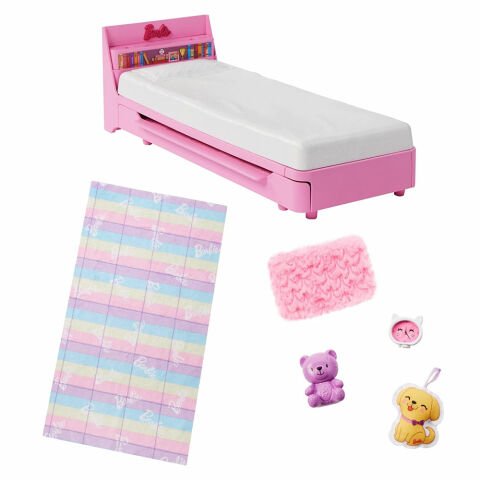 My First Barbie İlk Barbie Bebeğim Barbie'nin Yatağı Oyun Seti HMM64