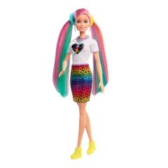 Barbie Leopar Desenli Saçlar Bebeği GRN81