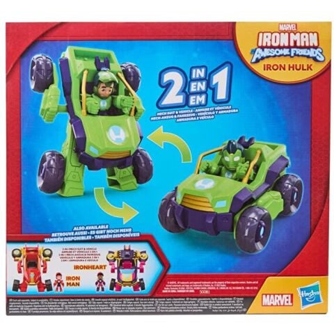Marvel Iron Man ve Muhteşem Arkadaşları Hulk 2'si 1 Arada Araç Seti G1475