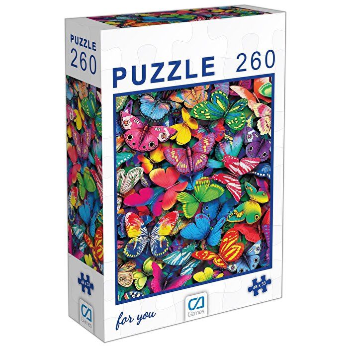 Kelebekler Puzzle 260 Parça
