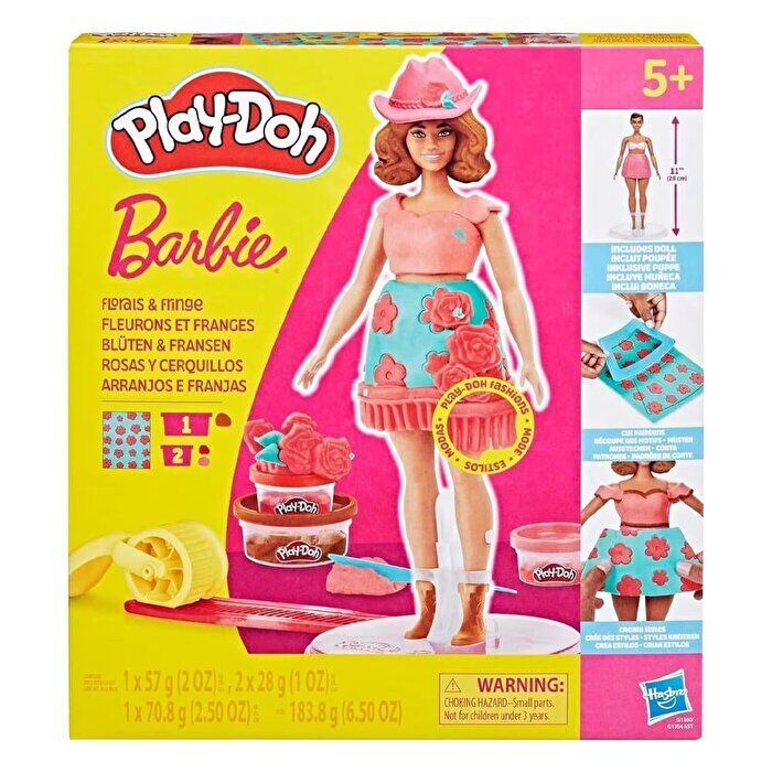 Play Doh Barbie Çiçekli ve Püsküllü Seti G1360