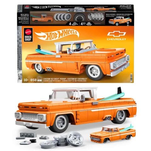 Hot Wheels Elite Serisi Custom '62 Chevy Pickup Araba 858 Parça Yapım Seti JFT20