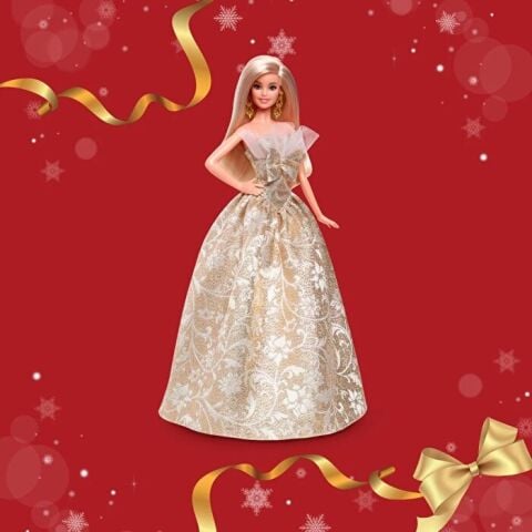 Barbie 2025 Mutlu Yıllar Bebeği Sarışın JBH95