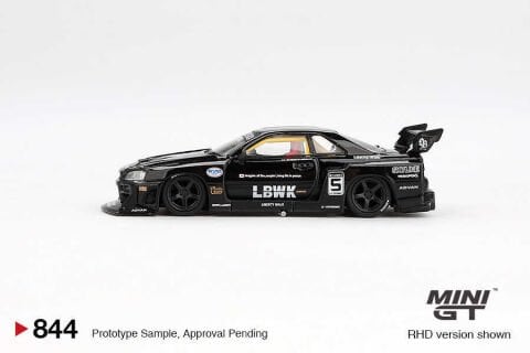 Mini GT 1/64 Nissan LB-ER34 Super Silhouette SKYLINE Black - Blister Paket MGT00844-BL