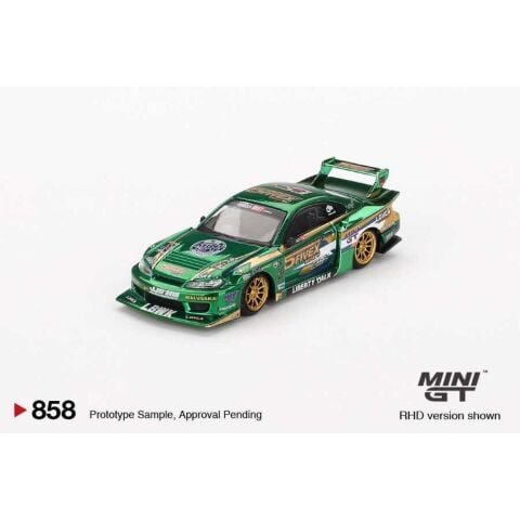 Mini GT 1/64 Nissan LB-Super Silhouette S15 SILVIA LBWK 2024 Fausto Racing - Blister Paket MGT00858-BL
