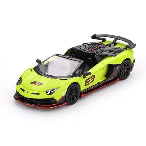 Mini GT 1/64 Lamborghini Aventador SVJ 63 Roadster Verde Shock - Blister Paket MGT00887-BL