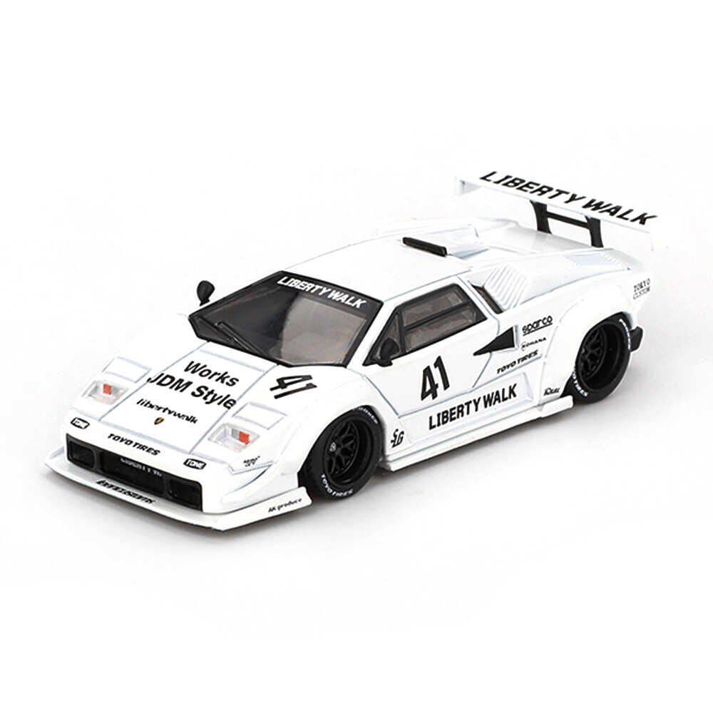 Mini GT 1/64 Lamborghini Countach LB-WORKS White 2024 Tokyo Auto Salon - Blister Paket MGT00966-BL