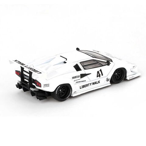 Mini GT 1/64 Lamborghini Countach LB-WORKS White 2024 Tokyo Auto Salon - Blister Paket MGT00966-BL