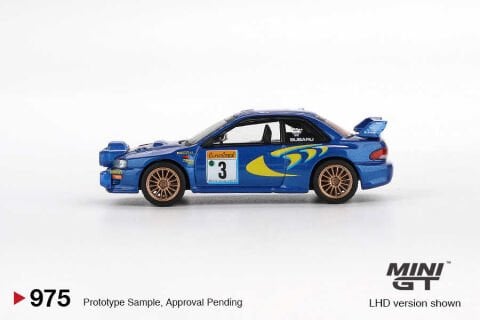 Mini GT 1/64 Subaru Impreza WRC98 1998 Rally Monte-Carlo 3rd Place #3 MGT00975