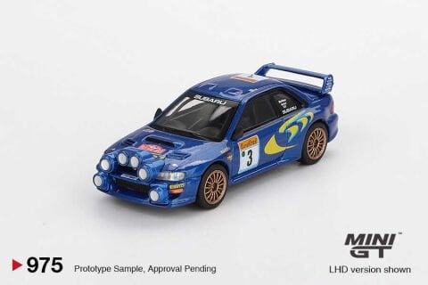 Mini GT 1/64 Subaru Impreza WRC98 1998 Rally Monte-Carlo 3rd Place #3 MGT00975