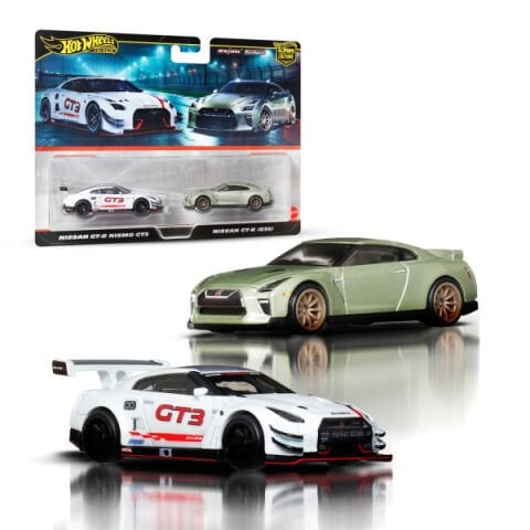Hot Wheels 2'li̇ Premi̇um Araba Seti̇ Nissan Gt-R Nismo Gt3 ve Nissan Gt-R (R35) JBL05