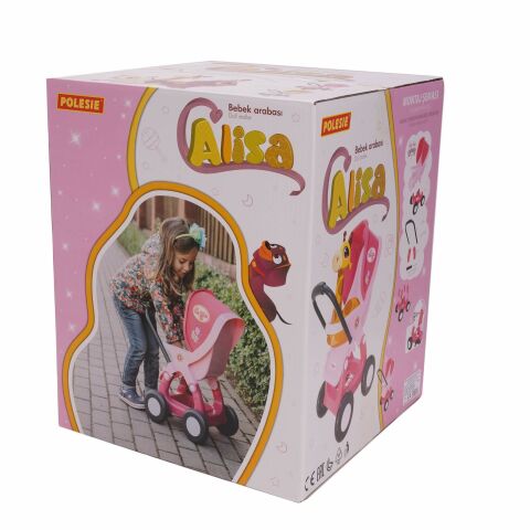 Polesie ''Alisa'' Bebek Arabası (dört teker-pembe)  95275