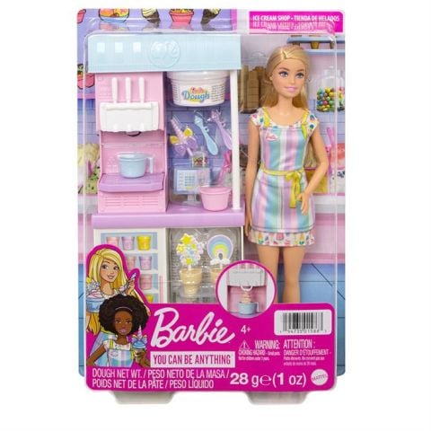 Barbie Dondurma Dükkanı Oyun Seti HCN46