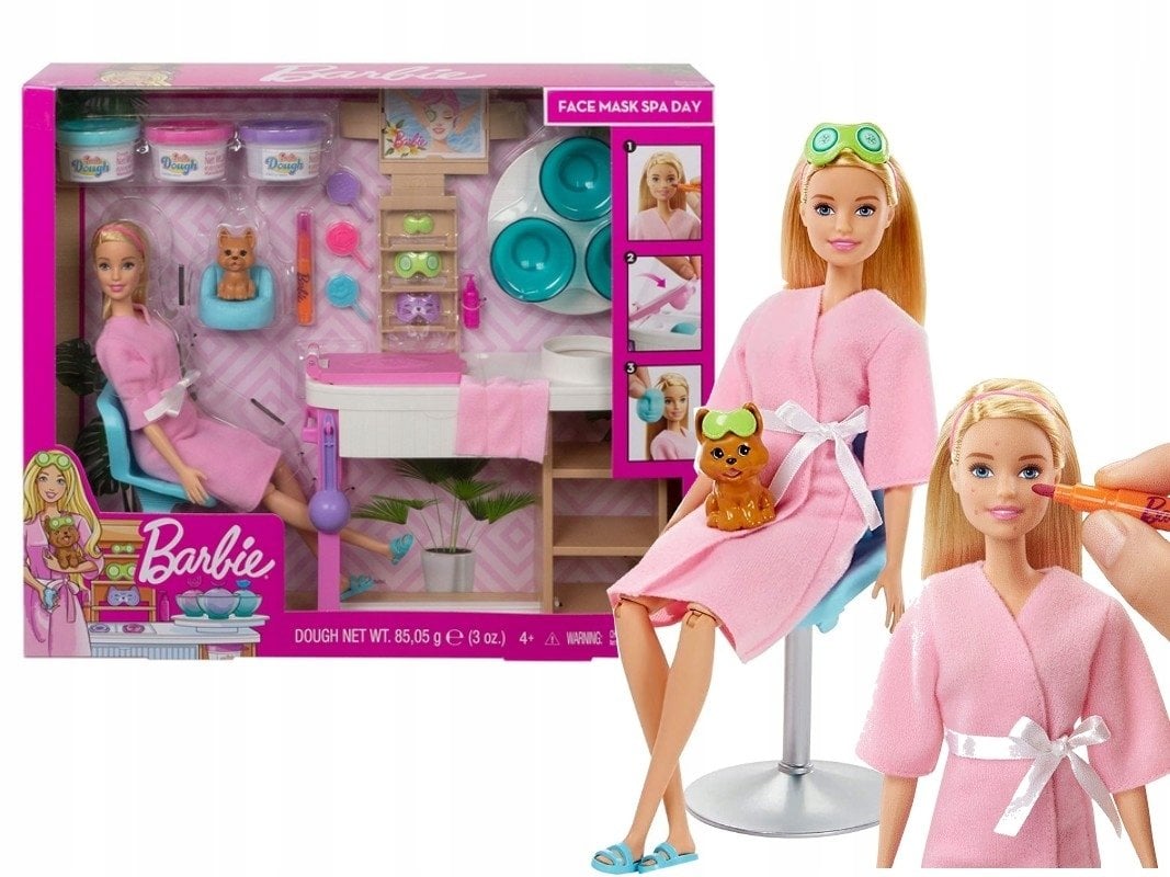 Barbie Yüz Bakımı Yapıyor Oyun Seti GJR84