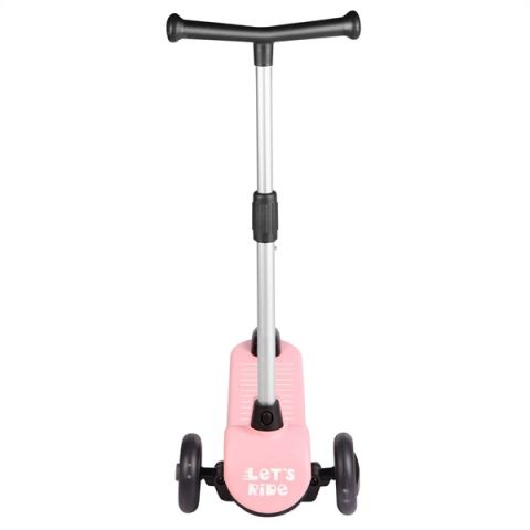 LC Let's Ride Işıklı ve 3 Tekerlekli Pembe Çocuk Scooter