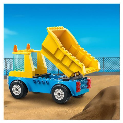 LEGO City İnşaat Kamyonları ve Yıkım Gülleli Vinç 60391