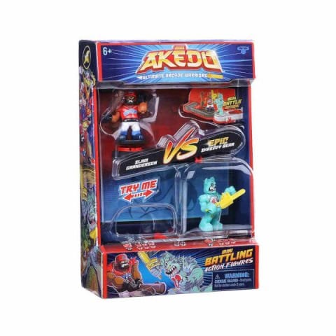 Akedo İkili Figür Paketi S1 AKE01000 - Slam Granderson Vs Shreddy Bear