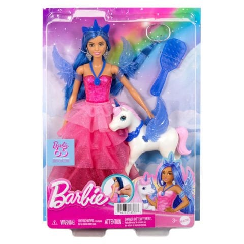 Barbie Mavi Saçlı Prenses Bebek HRR16