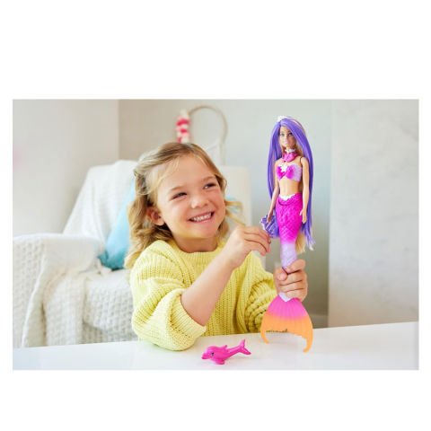 Barbie Renk Değiştiren Deniz Kızı ve Aksesuarları HRP97