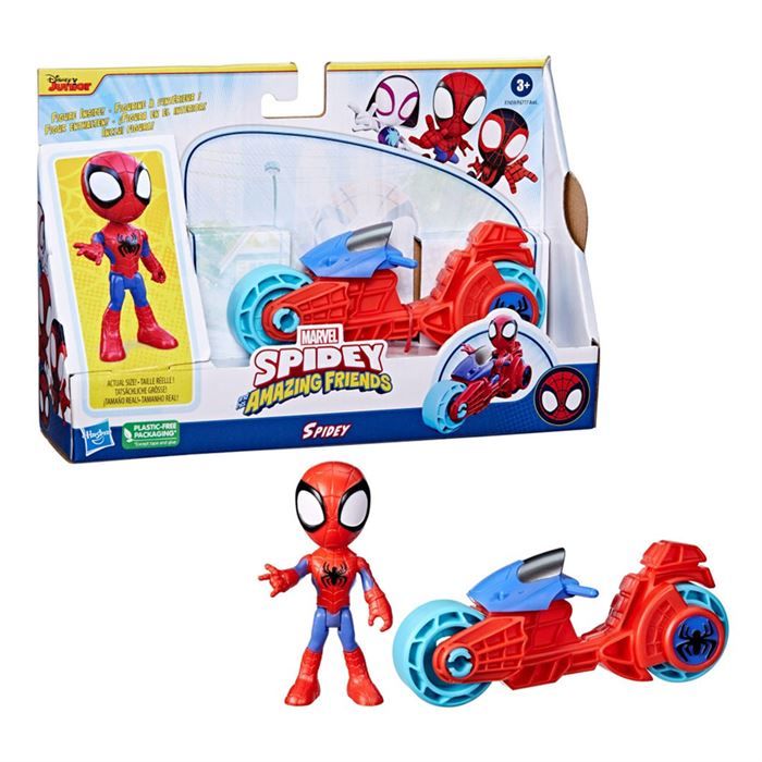 Spider And Hıs Amazıng Frıends Motorsiklet Ve Figür Spidey F6777-F7459