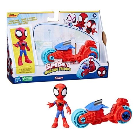 Spider And Hıs Amazıng Frıends Motorsiklet Ve Figür Spidey F6777-F7459