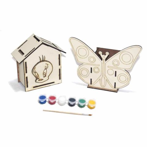 Redka Kumtoys Ahşap Kalemlik ve Kumbara Seti