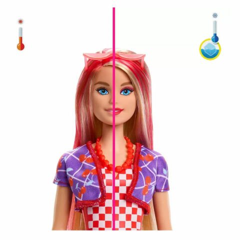 Barbie Color Reveal Sürpriz Barbie Meyve Deseni Elbiseli Bebekler HJX49