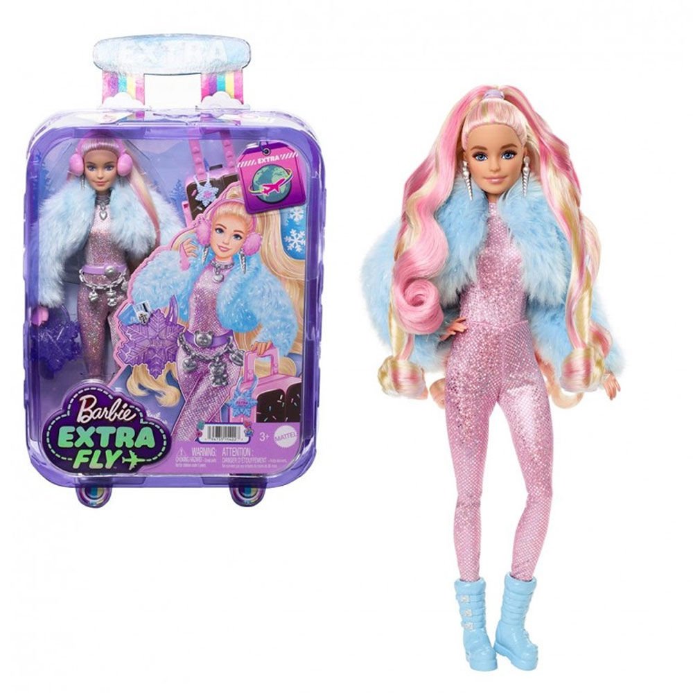 Barbie Extra Seyehat Bebekleri Kar Temalı HPB16