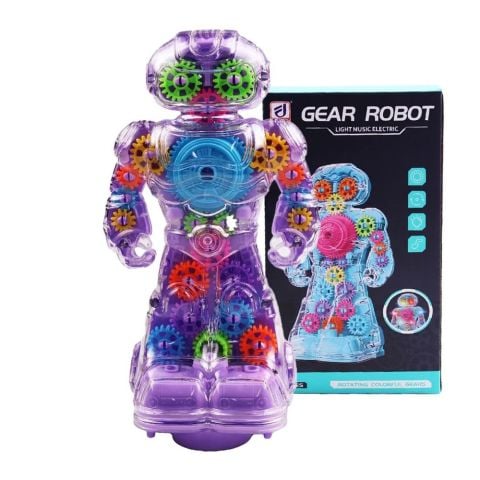 Sesli Ve Işıklı 360 Derece Dönen Oyuncak Robot KZL-6038A