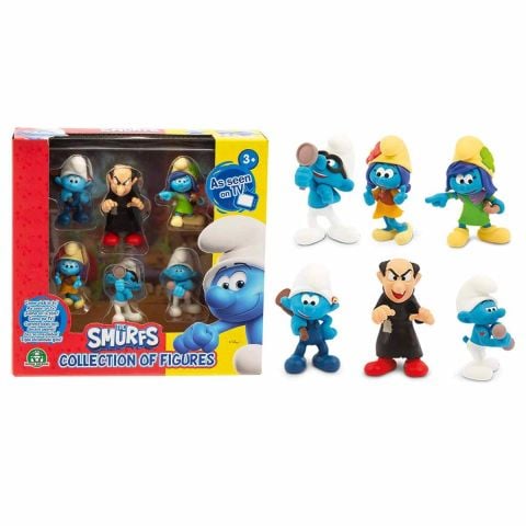 Şirinler 6'lı Figür Seti PUF14000 - Gargamel Figürlü Set