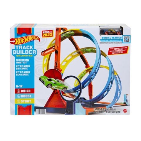 Hot Wheels Track Builder Unlimited Spiral Dönüşlü Pist HDX79