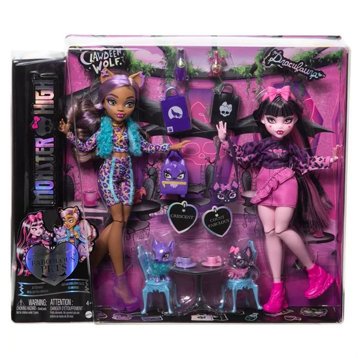 Monster High Ürpertastik Dostlar Bebekleri 2 li Paket HNP96