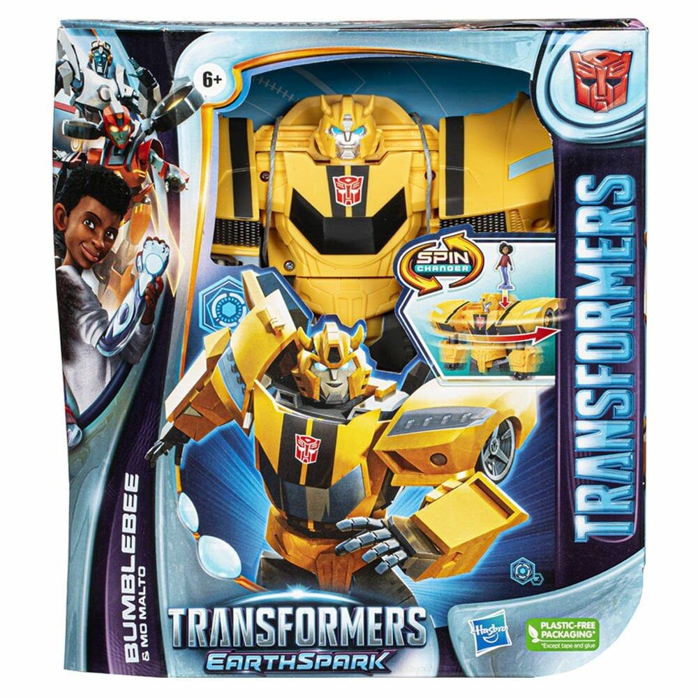 Transformers Earthspark Spinchanger Bumblebee F7662